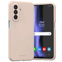 etui mercury silicone do samsung galaxy  a26 różowo-piaskowy