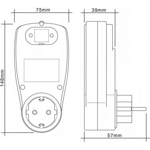 WATOMIERZ ADELID LCD ALARM PRZECIĄŻENIOWY 3680W POMIAR KWH na Arena.pl