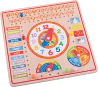 Tablica angielska Ustaw Kalendarz Pogodę Czas Dni Tygodnia