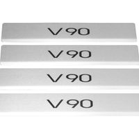 Listwa progowa VOLVO V90 MK2 Stal nierdzewna 304 mat z czarnymi literami