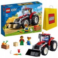KLOCKI LEGO CITY 60287 TRAKTOR CIAGNIK FIGURKI ZESTAW DLA DZIECI + TORBA