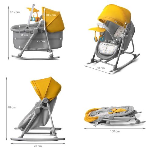 Leżaczek 5w1 Unimo różowy na Arena.pl