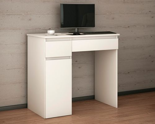 biurko MEGAN A BIAŁE szkolne dla dziecka z szafką uniwersalne na Arena.pl