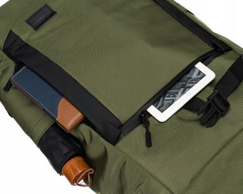 pojemny plecak miejski typu roll-top w zielonym kolorze - peterson na Arena.pl