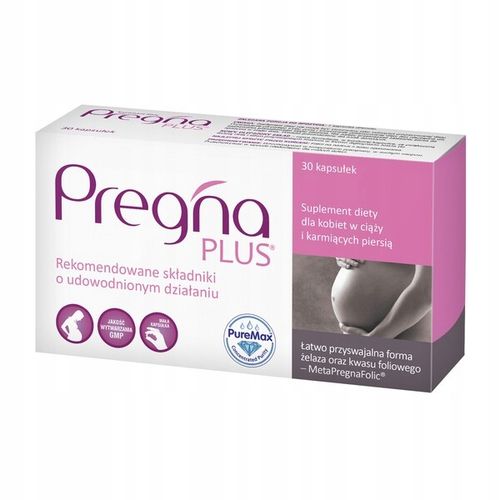 Pregna PLUS 30kap dla kobiet w ciąży NA 3 MIESIĄCE na Arena.pl