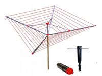 ALUMINIOWA SUSZARKA OGRODOWA NA PRANIE OBROTOWA