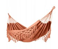 Duży hamak ogrodowy MIDAS 150x200 cm karmelowy dwuosobowy