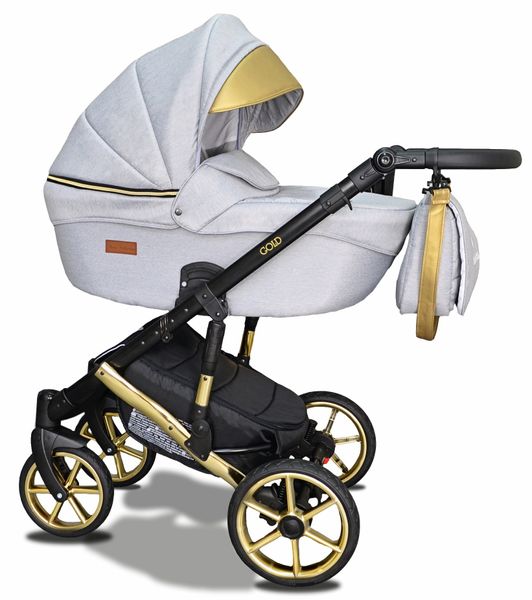Wózek Dziecięcy Gold Uczio 2w1 Adaptery Maxi Cosi Cybex Aton I Size zdjęcie 3
