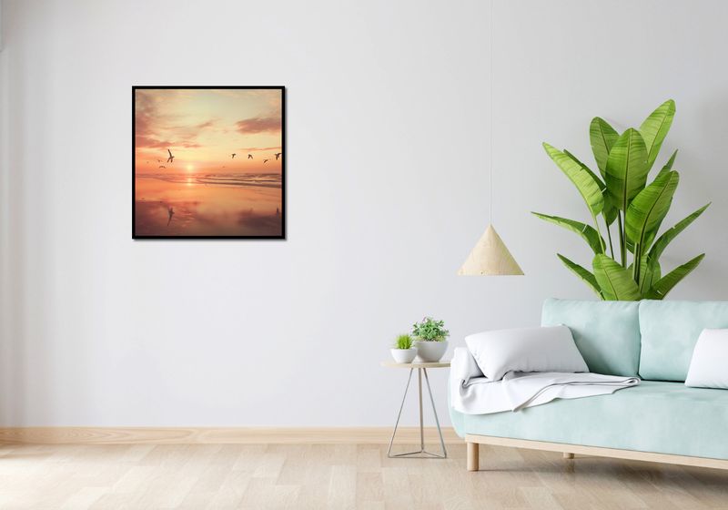 Plakat 70x70cm Spokojna Przystań zdjęcie 4