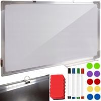Tablica Magnetyczna Biała Suchościeralna 60x40 cm + Magnesy Gąbka Markery