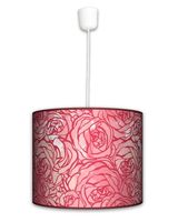 Lampa wisząca duża - Red rose (czerwona)