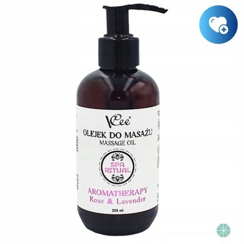 OLEJEK DO MASAŻU VCEE NATURALNY ROSE&LAVENDER 200 ML PRO na Arena.pl