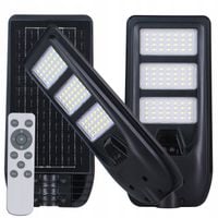 LAMPA SOLARNA ULICZNA LED 1200LM DEDRA CZUJNIK RUCHU ZMIERZCHU OGRODOWA
