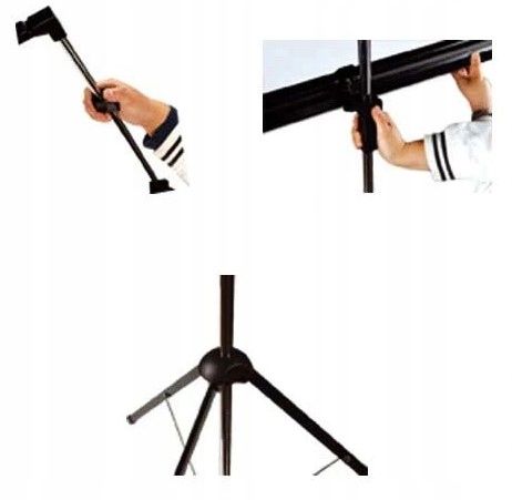 Duży EKRAN PROJEKCYJNY na statywie 200X200cm 112" HDREADY 4K na Arena.pl