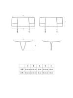 pas do pończoch i stringi  miamor  s/m. seksowny, piękny komplet