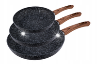 Zestaw komplet patelni granitowych 20/24/28cm indukcja KAMILLE