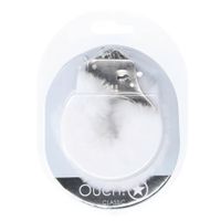 classic fluffy handcuffs - white