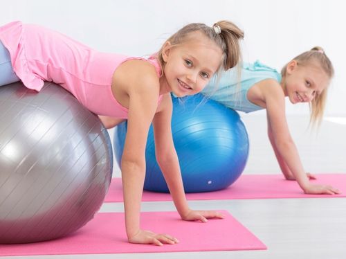 Piłka rehabilitacyjna gimnastyczna do ćwiczeń fitness siedzenia ABS 55cm na Arena.pl