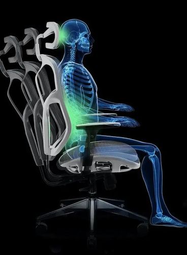 Fotel ergonomiczny Diablo Chairs V-BASIC Biało-szary na Arena.pl