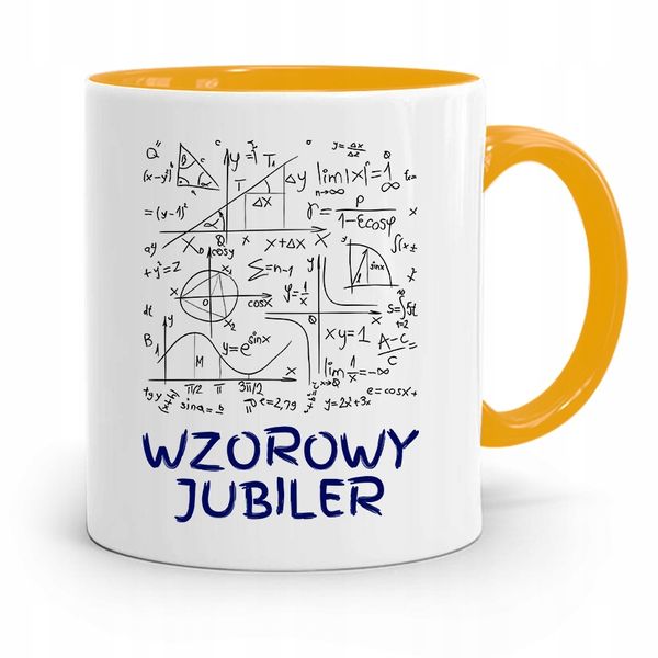 Dla Jubilera Kubek Żółty Wzorowy Jubiler Prezent Z Nadrukiem Ze Zdjęciem zdjęcie 1