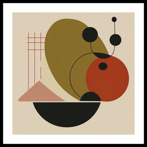 Plakat 60x60cm Geometryczny Balans na Arena.pl