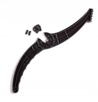 Sanki z hamulcem Hornet + ślizg KID2, Czerwony zdjęcie 6