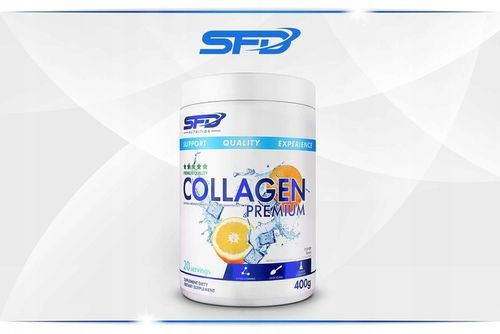 SFD COLLAGEN PREMIUM 400G POMARAŃCZOWY KOLAGEN WŁOSY SKÓRA STAWY MIĘŚNIE na Arena.pl