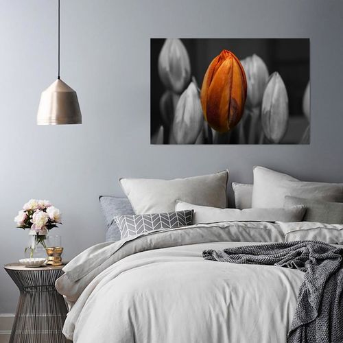 Deco Panel, Pomarańczowy tulipan 80x60 na Arena.pl