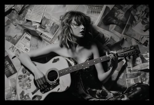 Plakat 30x20cm Młoda Gitarzystka na Arena.pl