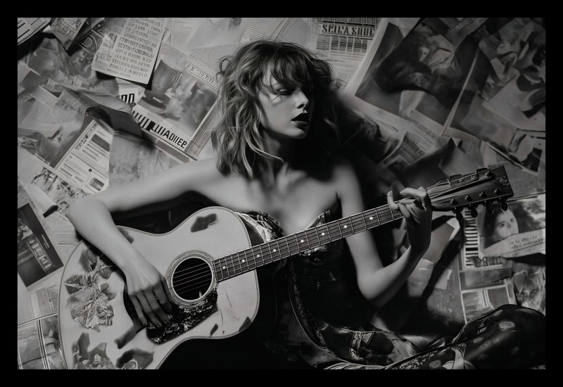 Plakat 30x20cm Młoda Gitarzystka zdjęcie 2