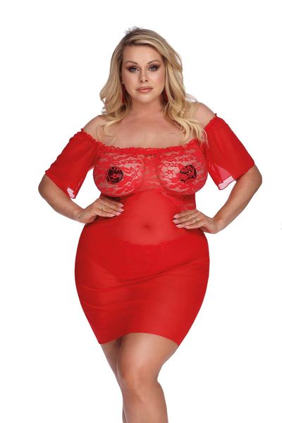Camari Red (Chemise/Halka) Xxl+ zdjęcie 1