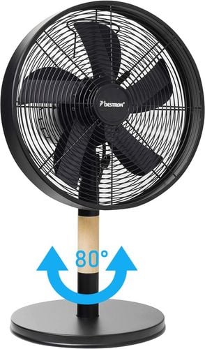 Wentylator biurkowy stołowy w stylu retro wiatrak Bestron DFT35WB 35W na Arena.pl