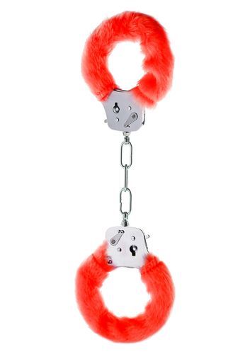 kajdanki piórkowane toyjoy furry fun czerwone na Arena.pl
