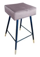 Hoker krzesło barowe Max podstawa czarna/złota MG55