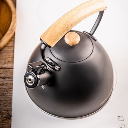 czajnik 2,5l z gwizdkiem kinghoff kh-1999 czarny mat na Arena.pl