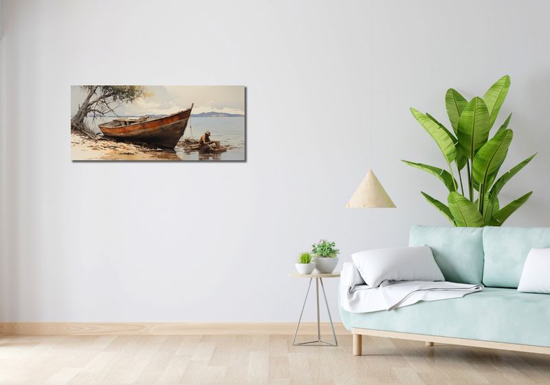 Obraz 100x40cm Spokój Przybrzeża zdjęcie 2