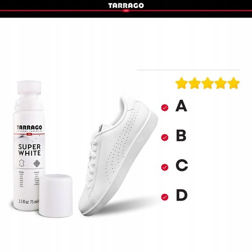 Pasta do Butów Biała Farba do Sneakersów Tarrago z Aplikatorem Kryjąca 75ml na Arena.pl