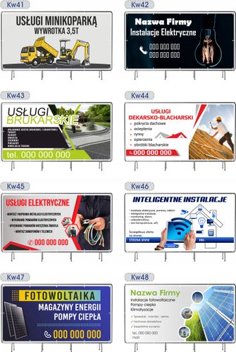 BANER REKLAMOWY plandeka 5x1m 510g powlekany + LAKIER UV PROJEKT GRATIS na Arena.pl