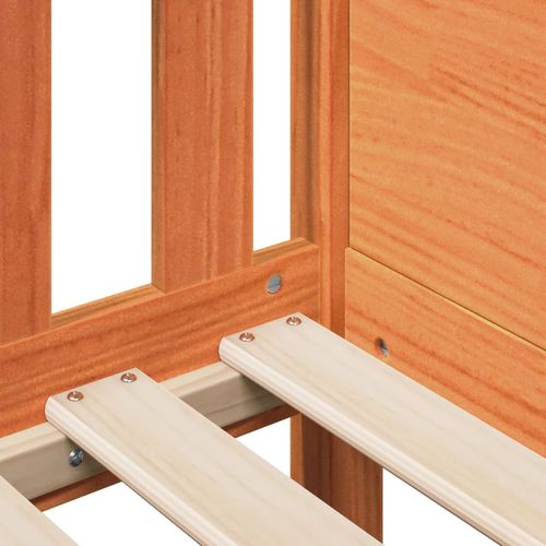 Rama łóżka dziecięcego z domkiem, woskowy brąz, 70x140 cm na Arena.pl