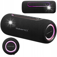 Volkano X VXS100 Series Przenośny głośnik Bluetooth z oświetleniem RGB
