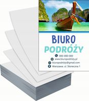 Ulotki A6 reklamowe firmowe 100szt wiele różnych wzorów BIURO PODRÓŻY