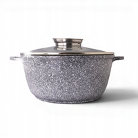 Garnek marmurkowy 26 cm, 5,5 L z pokrywką i systemem Aroma Knob