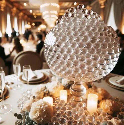 Kulki żelowe do kwiatów HYDROŻELOWE ziema hydrożel - bezbarwne 50000 sztuk na Arena.pl