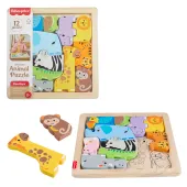 Fisher-Price Zwierzątka Drewniane puzzle Układanka