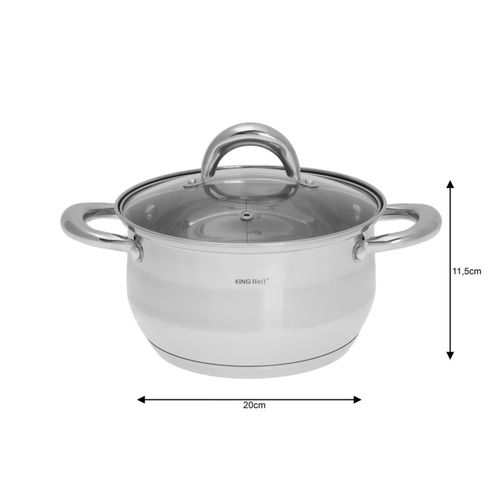 Komplet garnków stalowych 12 elementów Kinghoff KH-1098 na Arena.pl