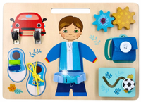TABLICA MOTORYCZNA SENSORYCZNA DLA MALUSZKA DZIECKA ZAMKI ZAPIĘCIA ADAMTOYS