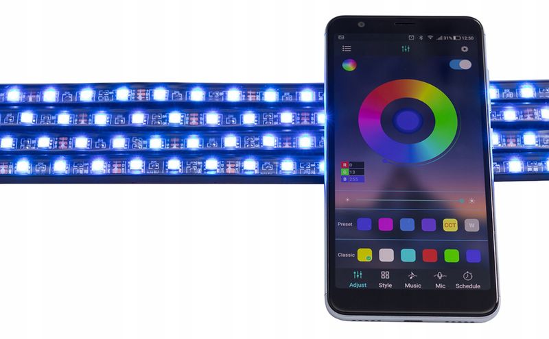 ŚWIATŁA LED 90-120 ANDROID - TUNNING AUTA zdjęcie 12