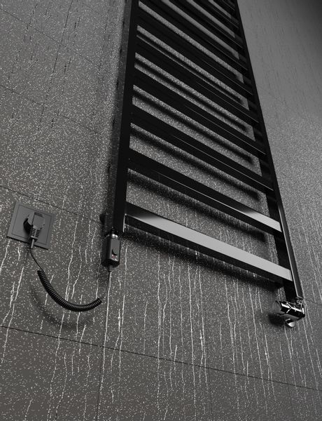 Grzejnik elektryczny BOX 1650x500 CZARNY POŁYSK zdjęcie 4