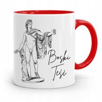 Kubek Czerwony Dla Teścia Taty Boski Teść Prezent Z Nadrukiem Ze Zdjęciem