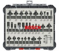 BOSCH ZESTAW 30 FREZÓW DO DREWNA chwyt 8mm